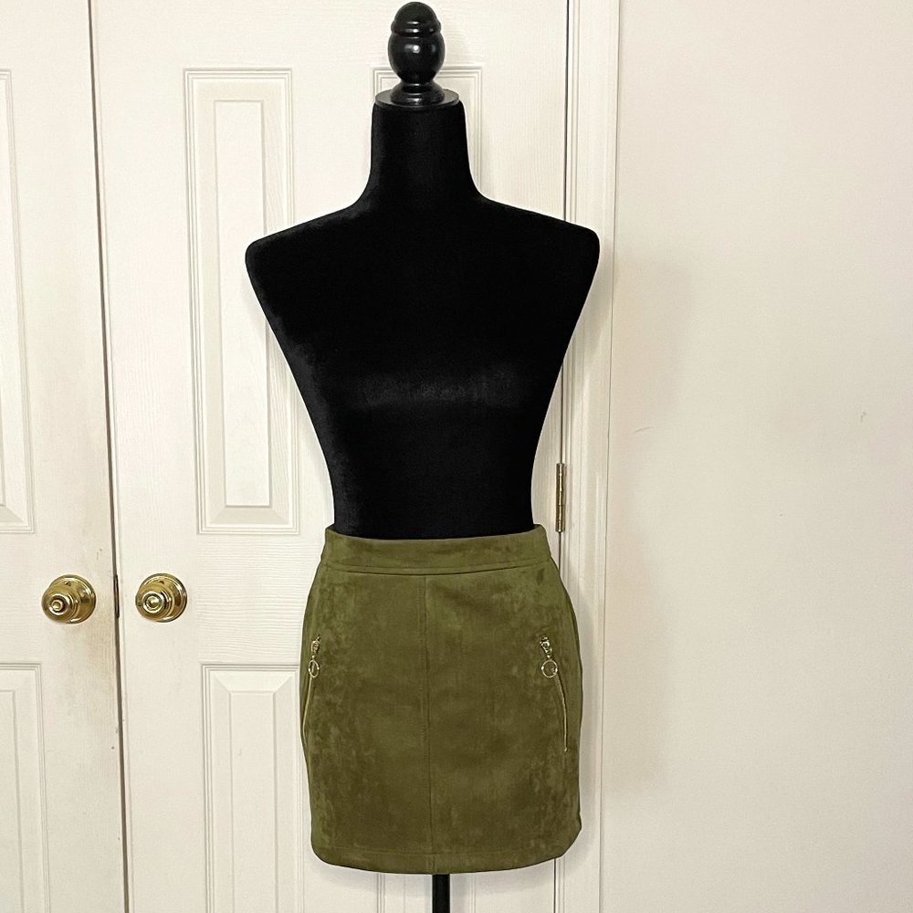 New Forever21 Olive Mini Skirt